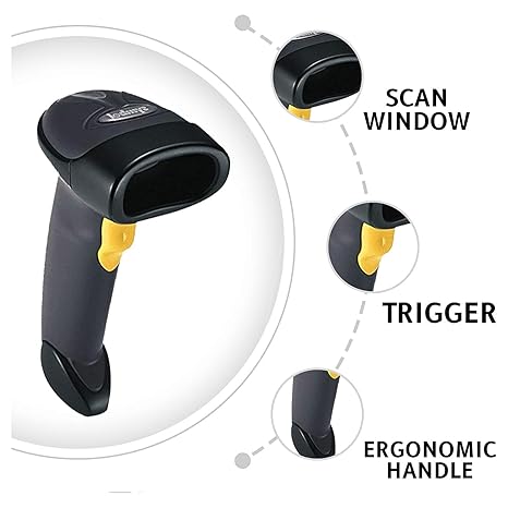 Zebra LS2208 1D Handheld Barcode Scanner Wired USB ( OPEN BOX )